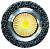 Светильник 144-03336, LED QX-11 ROUND Gold