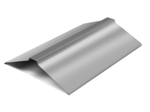 Планка конька плоского ОЦ-01-БЦ-0,45 (оцинков.)190х190х2000