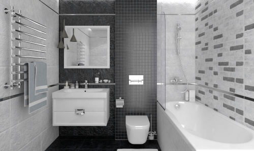 Кафель настенный 600х300 Лофт белый 46,08 кв.м(1,44/0,18)