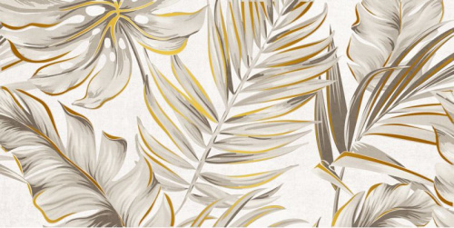 Кафель настенный панно 250х500 Brasilina тропик 2 светло-бежевый