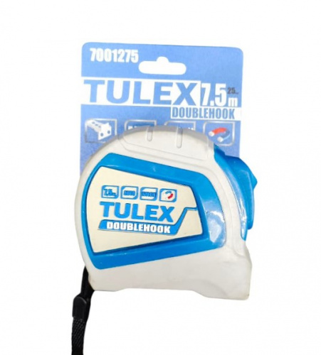Рулетка TULEX автофиксация,7,5м*25мм/7001275