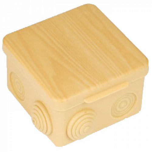 Коробка распаячная TDM ОП 100х100х55мм,крышка бук,IP 54.8вх./31958