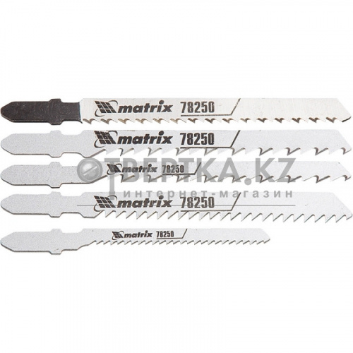 Набор полотен для эл.лобзика по дереву 5шт. Matrix Professional 78250