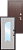 Дверь метал.Ampir Белый ясень (860 L)
