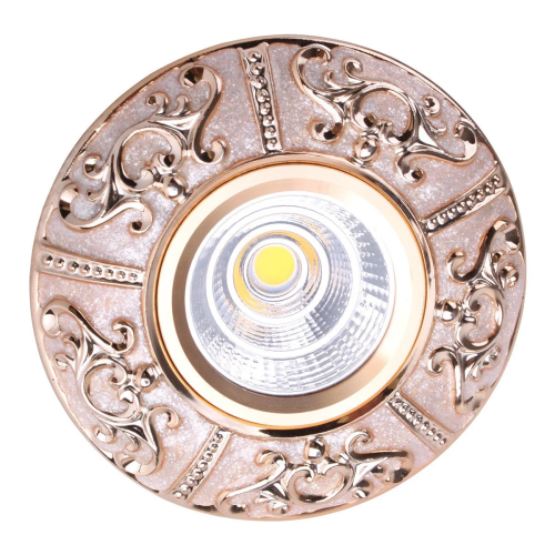 Светильник 143-15886,MR16 YS5084 OIL Pink+GOLD (пот)