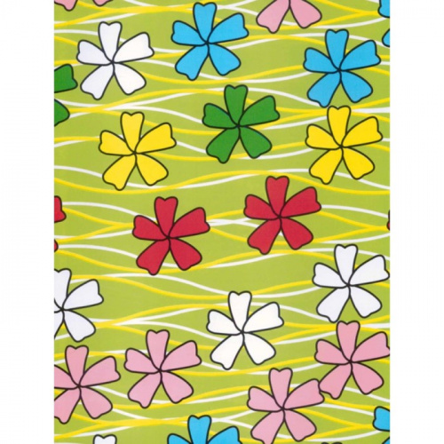 Самоклеящаяся пленка 8575 василек на зеленом фоне 0,45х8м/4200745