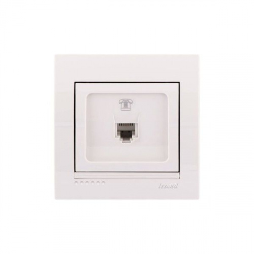 Розетка 702-0202-137 Deriy телефонная белый