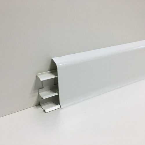 Плинтус Деконика 001 Белый  85мм (2,2м) 20шт