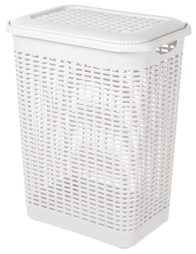 Корзина д/белья 50л белый /431293416