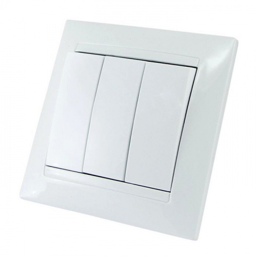 Выключатель ВГ-03 трёхклавишный(Заря)