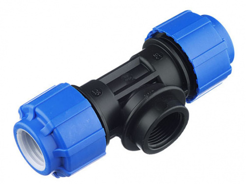 ПЭ-тройник с вн.резьбой d32*1*32 черн