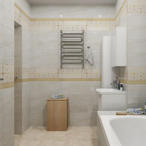 Кафель настенный Болонья 30х60 светло-бежевая люкс ВОЛГОГРАДСКАЯ