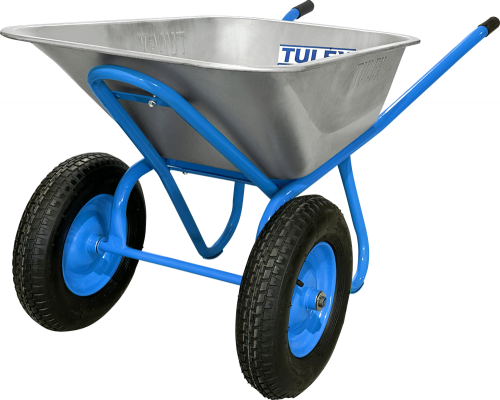 Тачка строительная,двухколесная усиленная TULEX 0020132, 320 кг,V-100 л