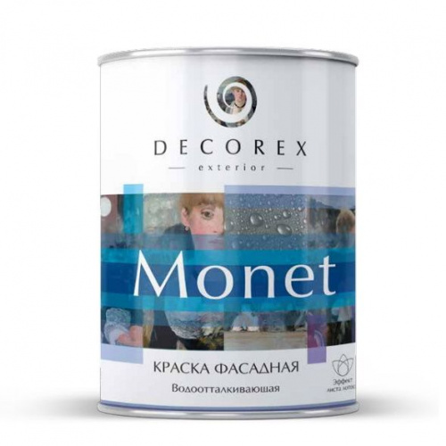 Краска волоэмульсионная Decorex MONET 3кг(фасадная,база АВ)