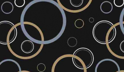 Самоклеящаяся пленка 3425В круги на черном фоне 0,45х8м/4200620