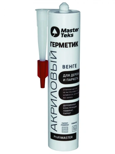 Герметик акриловый,для дерева и паркета венге 290мл MasterTeks ProfiMaster/9613145