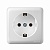 Розетка 751-0200-122 VIOLA с/з керамика белый 16A,250V
