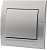 Выключатель 702-2828-100 Deriy серебристый металлик