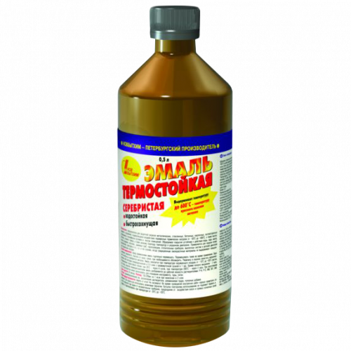 Эмаль термостойкая 0,5л черная Новбытхим