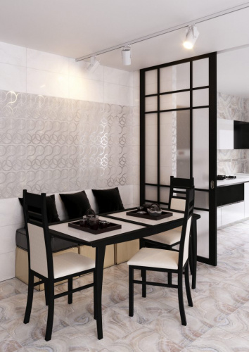 Кафель настенный 600х300 Камелот серый 