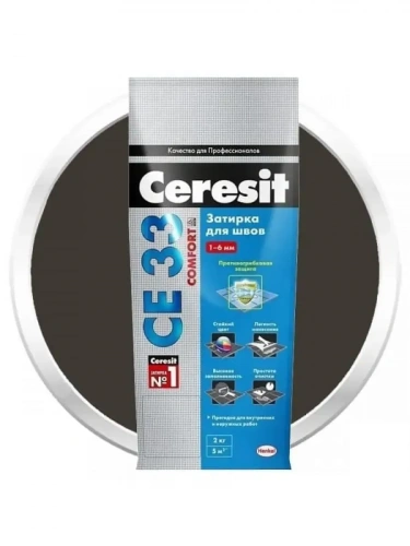 Затирка CERESIT CE 33 д/плиточн швов/2кг(черный)/2816508