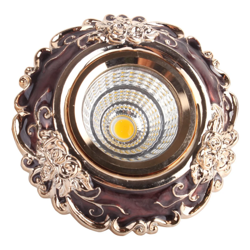 Светильник 143-15882,MR16 YS5057 Coffee+GOLD (пот)