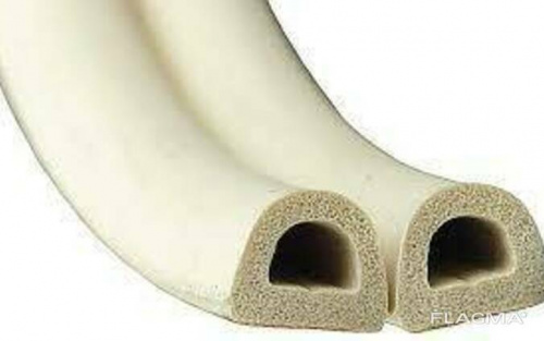 Уплотнитель KIM TEC D гаражный (белый)14*12*40м (№5)двойной